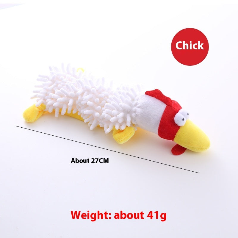 KFX-9027389 Plush Microfiber Molar Pet Toy in Various Animal Designs for Dogs