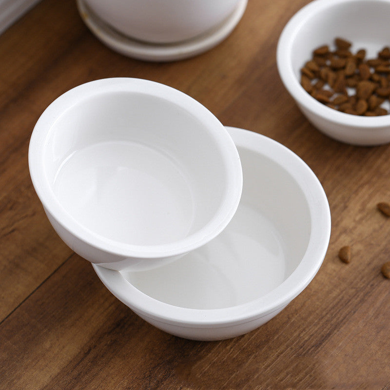KFX-9027901 Ceramic Double Pet Food Bowl - Large, Medium, Small, and Extra Large Sizes Available