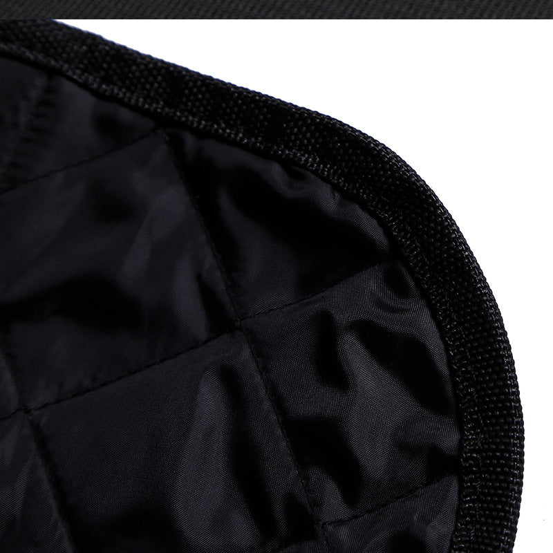 KFX-9029565 Durable Oxford Cloth Dog Car Seat Pad - Black, Single Seat Design