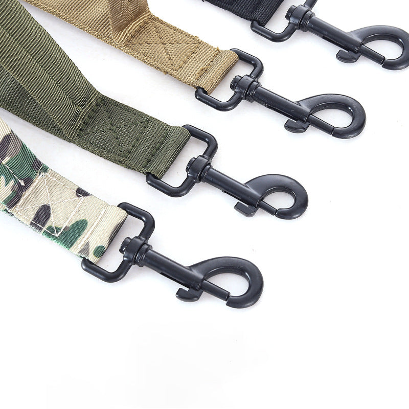 KFX-9033277 Adjustable Tactical Dog Leash and Collar Set for Medium and Large Dogs - Ideal for Walking and Training