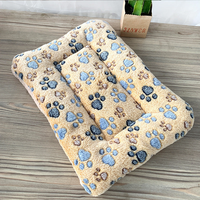 KFX-9035325 Cozy Coral Fleece Winter Pet Sleeping Pad with Various Fun Designs