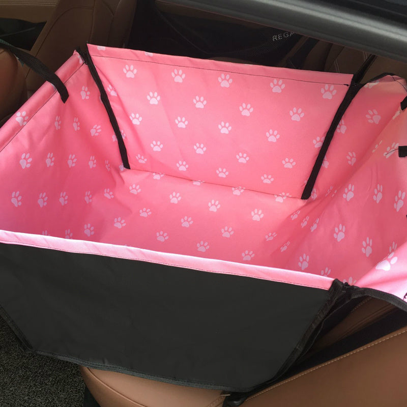 KFX-9035709 Foldable Cat Paw Footprint Seat Cover - Oxford Cloth, Multiple Colors, 60x40x35cm