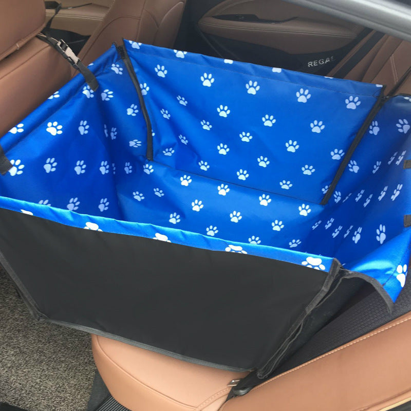KFX-9035709 Foldable Cat Paw Footprint Seat Cover - Oxford Cloth, Multiple Colors, 60x40x35cm