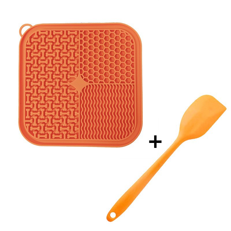 KFX-9036733 Premium Slow Feeder Dog Licking Mat with Suction Cups for Anxiety Relief and Pet Engagement