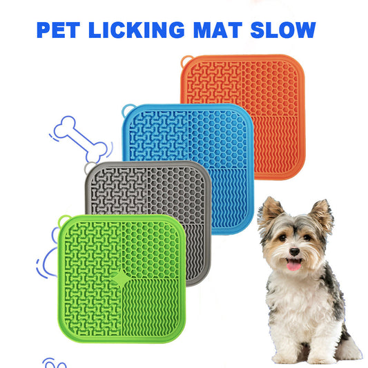 KFX-9036733 Premium Slow Feeder Dog Licking Mat with Suction Cups for Anxiety Relief and Pet Engagement