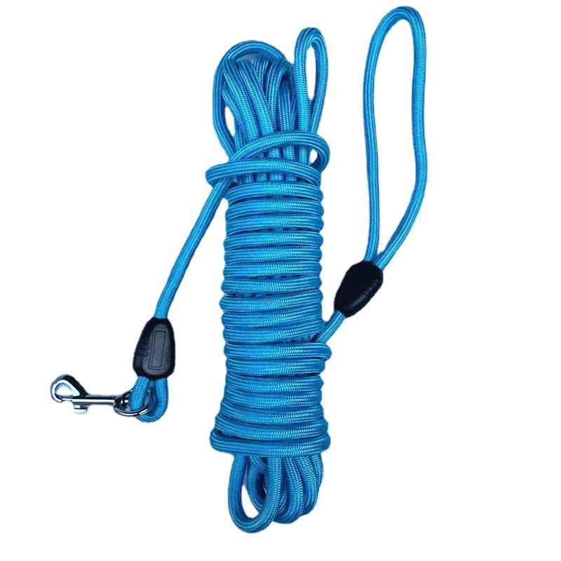 KFX-9039037 Durable Nylon Pet Training Traction Rope – Solid Color Options, Sizes 5m, 10m, 15m
