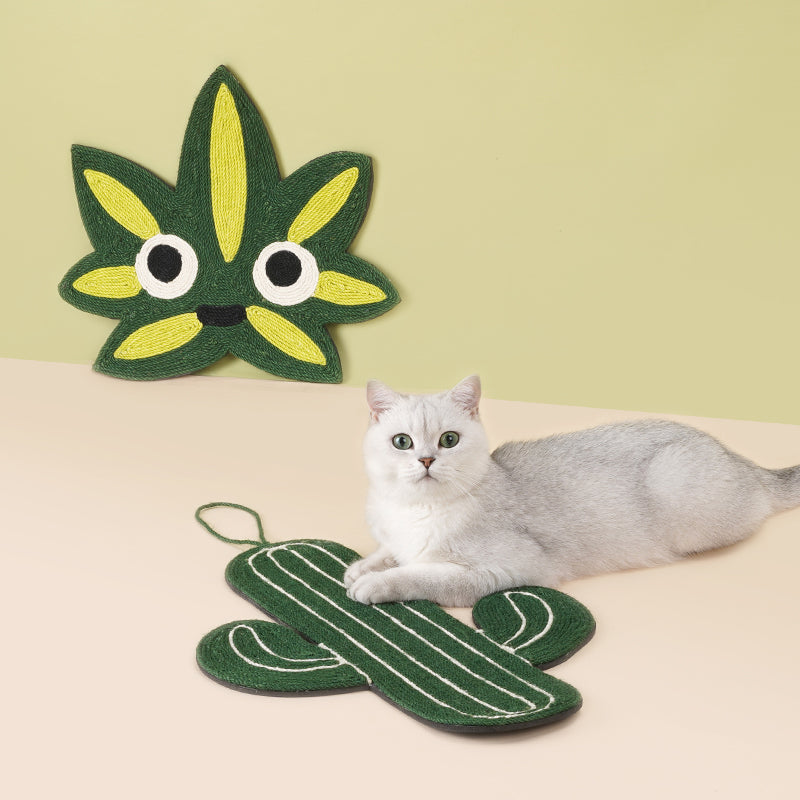 KFX-9039421 Cactus Cat Scratch Pad with Sisal Material for Sofa Protection and Claw Grinding