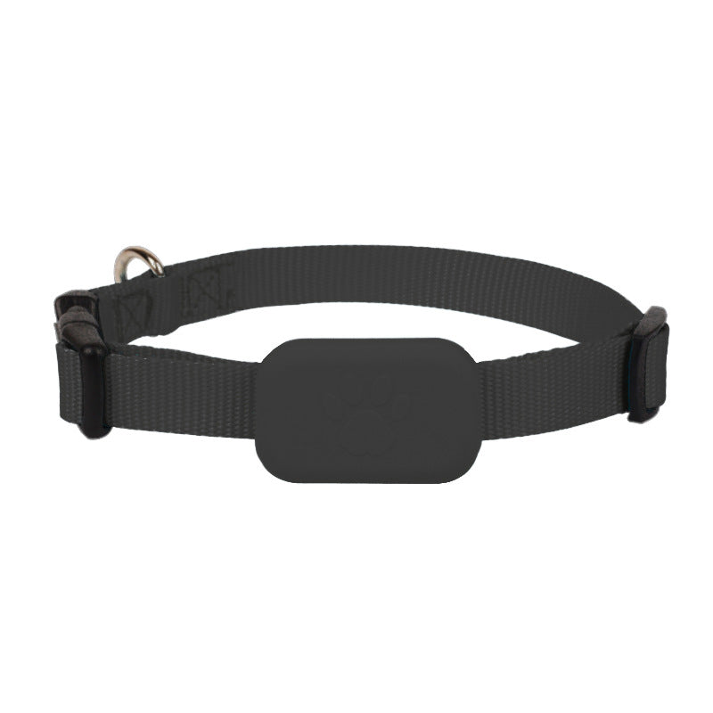 KFX-9041213 Pet Positioning Collar with Anti-Lost Tracker for Cats and Puppies - Bluetooth 5.2, Sound Alert up to 90 dB, Adjustable Size 28-39 cm, Available in Black, Blue, and Pink