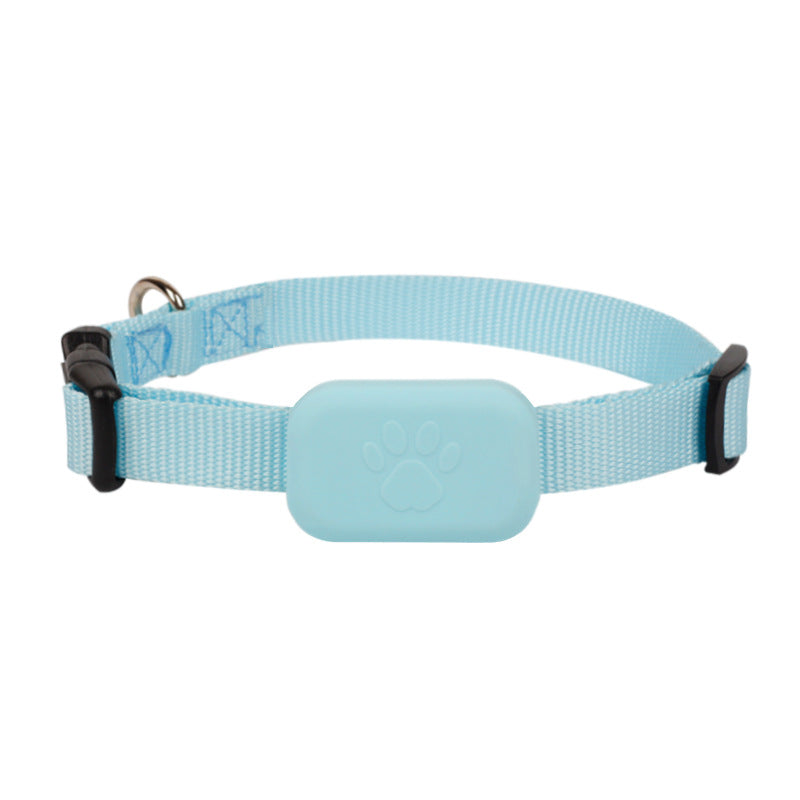 KFX-9041213 Pet Positioning Collar with Anti-Lost Tracker for Cats and Puppies - Bluetooth 5.2, Sound Alert up to 90 dB, Adjustable Size 28-39 cm, Available in Black, Blue, and Pink