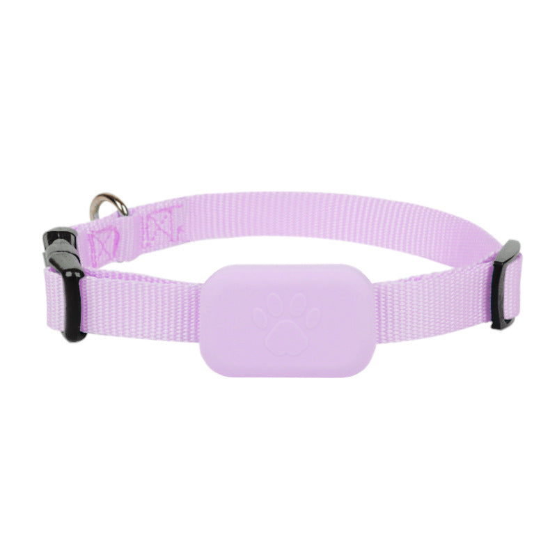 KFX-9041213 Pet Positioning Collar with Anti-Lost Tracker for Cats and Puppies - Bluetooth 5.2, Sound Alert up to 90 dB, Adjustable Size 28-39 cm, Available in Black, Blue, and Pink