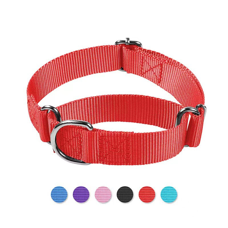 KFX-9041853 Adjustable Nylon Collar and Explosion-proof Dog Harness with Hand Holding Rope for Pets