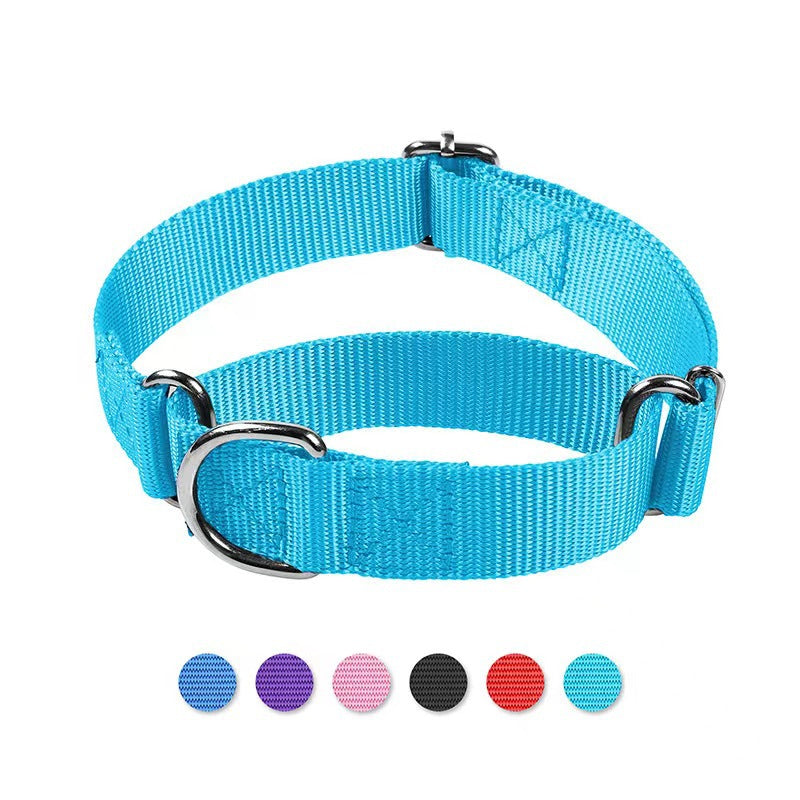 KFX-9041853 Adjustable Nylon Collar and Explosion-proof Dog Harness with Hand Holding Rope for Pets