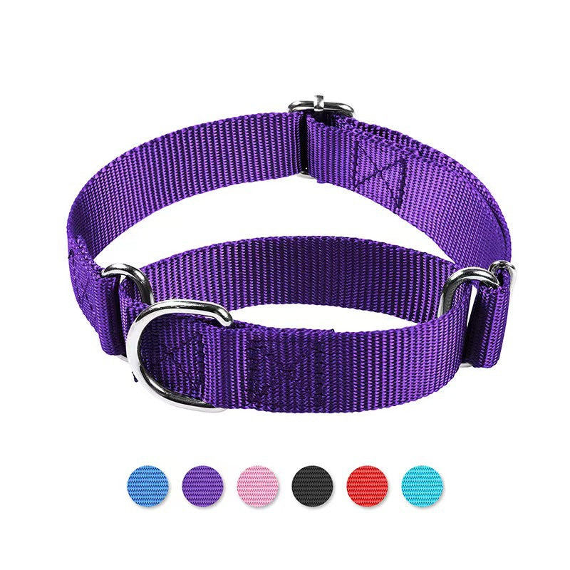 KFX-9041853 Adjustable Nylon Collar and Explosion-proof Dog Harness with Hand Holding Rope for Pets