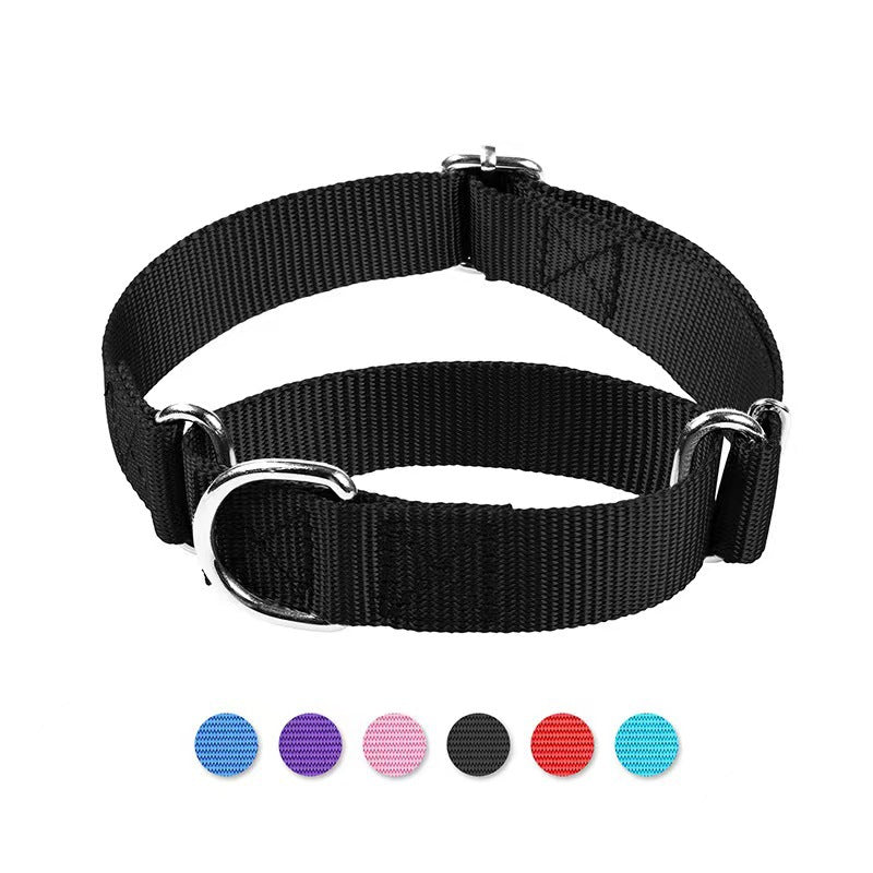 KFX-9041853 Adjustable Nylon Collar and Explosion-proof Dog Harness with Hand Holding Rope for Pets