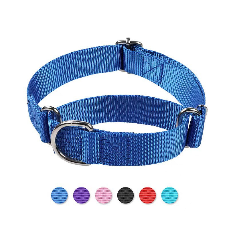 KFX-9041853 Adjustable Nylon Collar and Explosion-proof Dog Harness with Hand Holding Rope for Pets