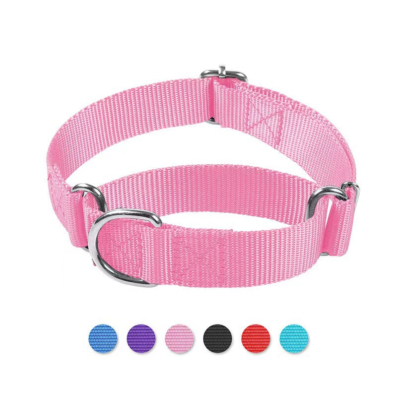 KFX-9041853 Adjustable Nylon Collar and Explosion-proof Dog Harness with Hand Holding Rope for Pets