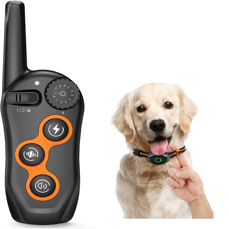 KFX-9042493 Remote Dog Training Collar with 600m Range, Adjustable Vibration and Shock, Waterproof Receiver