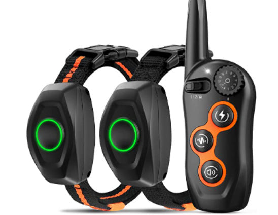 KFX-9042493 Remote Dog Training Collar with 600m Range, Adjustable Vibration and Shock, Waterproof Receiver