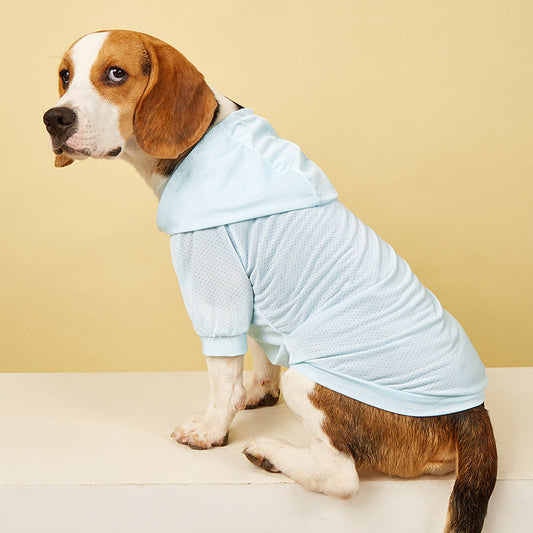 KFX-9045565 Pet Summer Sun Protection Clothing for Dogs - Lightweight Polyester Two-Legged Outfit