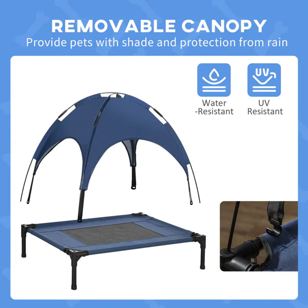 KFX-9046973 Elevated Dog Cot with Cooling Fabric for Comfort and Relaxation