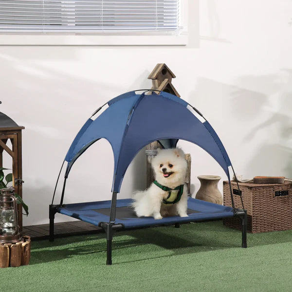 KFX-9046973 Elevated Dog Cot with Cooling Fabric for Comfort and Relaxation