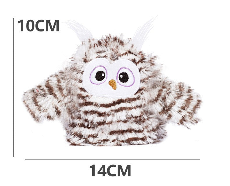KFX-9049789 Owl Cat Teaser Stick with Sea Mother Fur and Cat Mint for Interactive Play