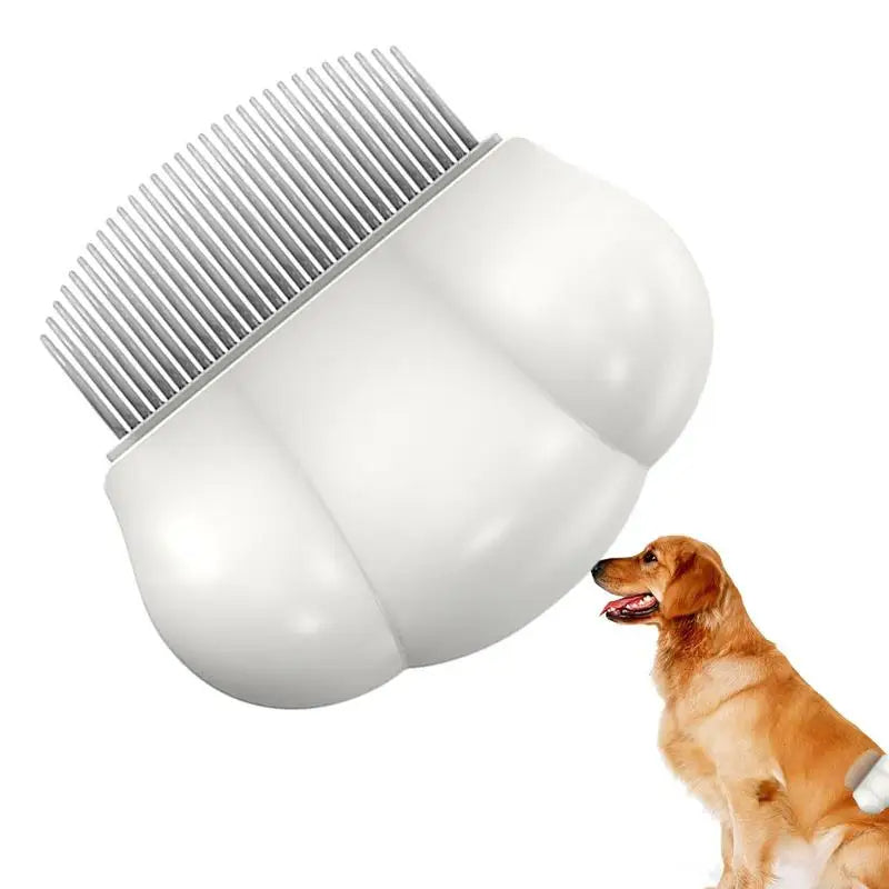 KFX-9050557 Universal Pet Grooming Comb for Dogs, Cats, and Rabbits - Detangling and Shedding Brush with Ergonomic Handle