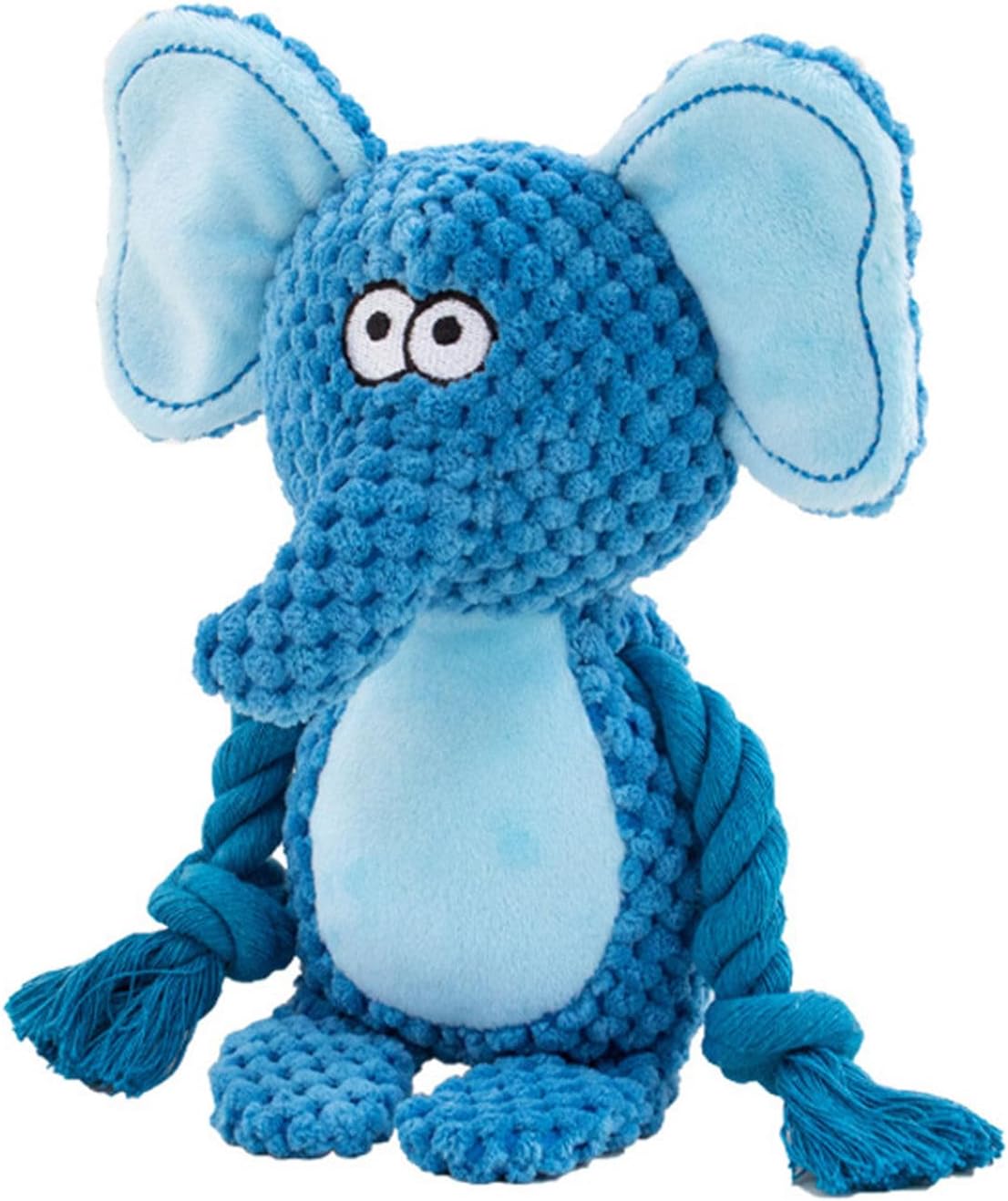 KFX-9052221 Interactive Plush Dog Squeaker Toy with Crinkle Paper and Cotton Rope for Small to Medium Dogs