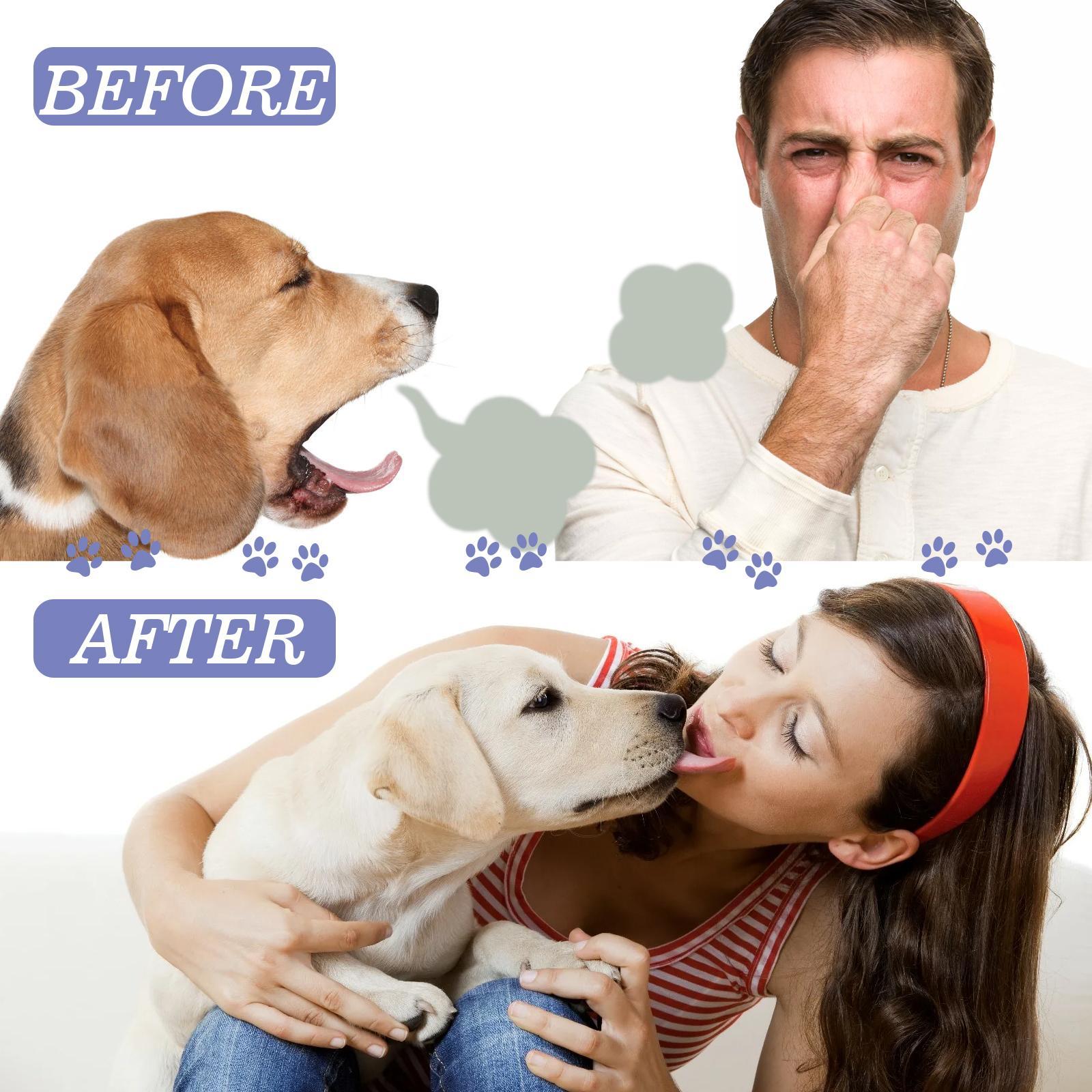 KFX-9052605 Pet Oral Cleaning Spray with Natural Tea, Licorice, and Mint Extracts for Fresh Breath and Gum Health