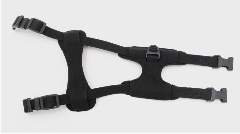 KFX-9054013 Small and Medium Dog Chest Harness - Adjustable Super Fiber Pet Strap in Black, Red, Pink, and Dark Blue