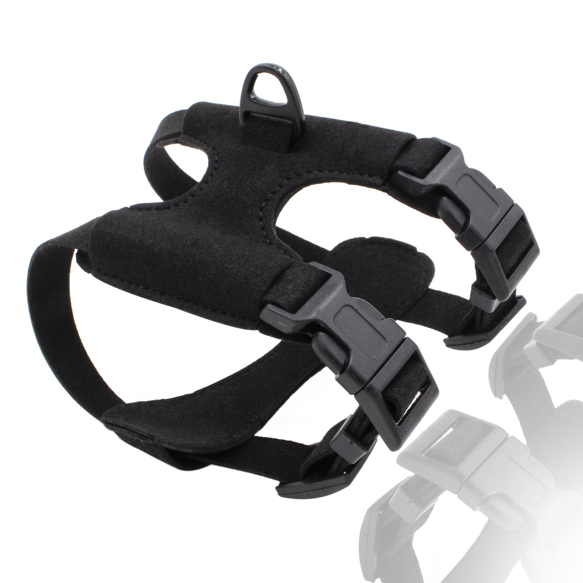 KFX-9054013 Small and Medium Dog Chest Harness - Adjustable Super Fiber Pet Strap in Black, Red, Pink, and Dark Blue