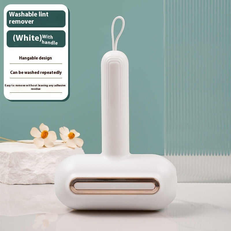 KFX-9056317 Portable Washable Hair Collector with Eco-Friendly Handle in Light Green and White Gold