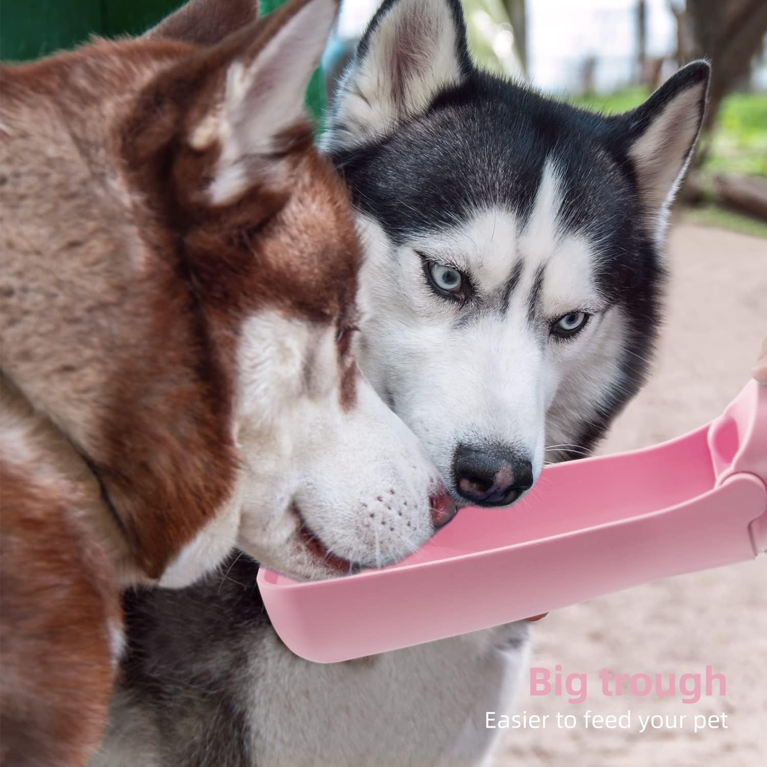 KFX-9057981 Portable Dog Water Bottle with Leak-Proof Design, Foldable Pet Water Dispenser for Small to Large Dogs