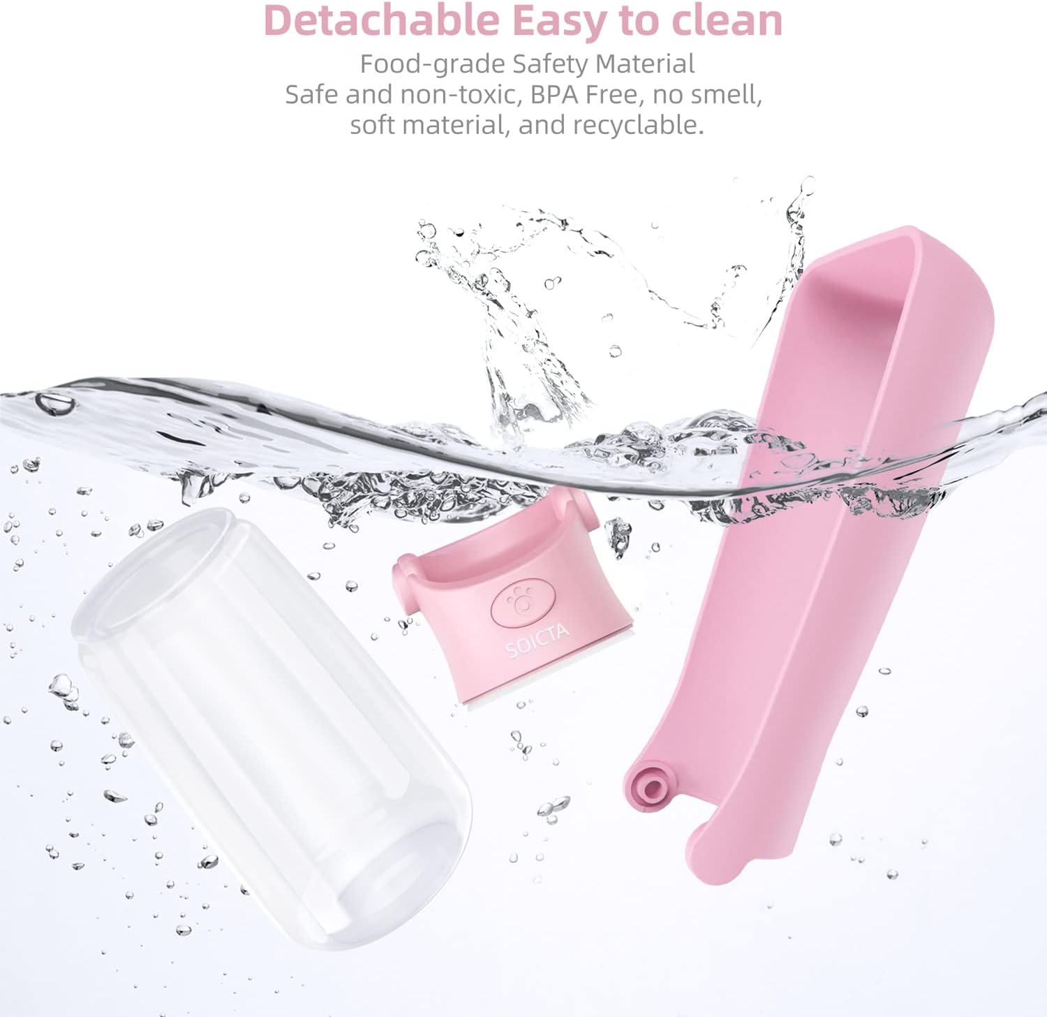 KFX-9057981 Portable Dog Water Bottle with Leak-Proof Design, Foldable Pet Water Dispenser for Small to Large Dogs