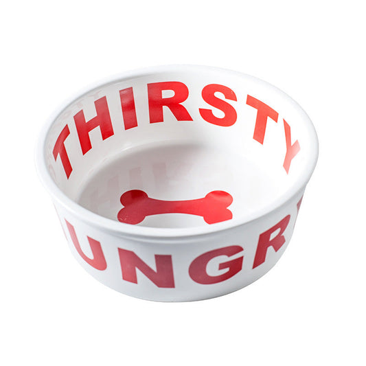 KFX-9060669 Ceramic Pet Bowls for Dogs and Cats - Sizes S, M, L Available
