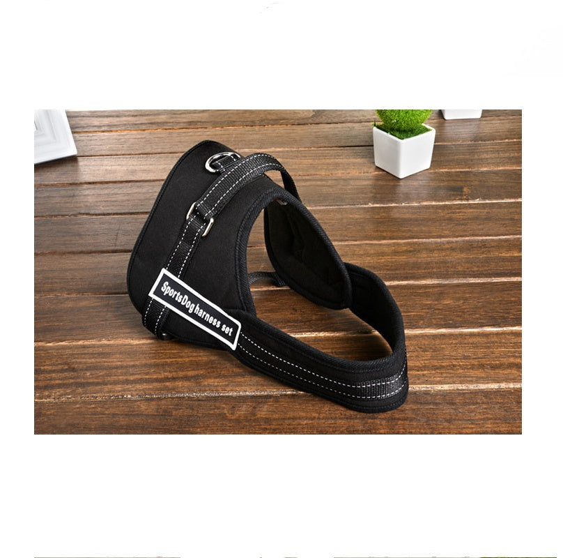KFX-9065533 Adjustable Pet Chest Strap for Medium and Large Dogs - Red, Black, Camouflage, Golden Leopard, Rice - Sizes XS to XXL