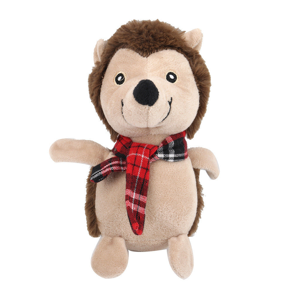 KFX-9067069 Plush Dog Toy with Sound Generator for Dental Health and Interactive Play