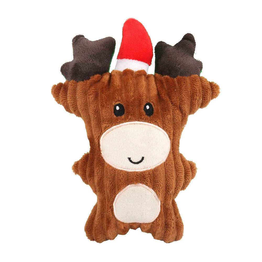 KFX-9067069 Plush Dog Toy with Sound Generator for Dental Health and Interactive Play