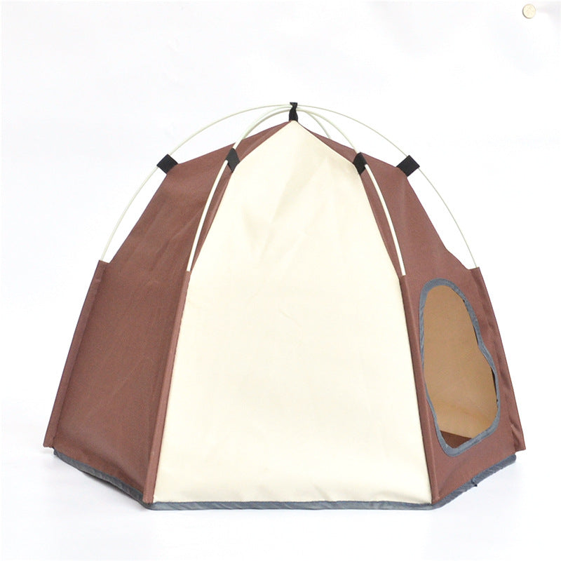 KFX-9071037 Hexagon Shaped Cloth Pet Tent Nest for Cozy Indoor Retreat