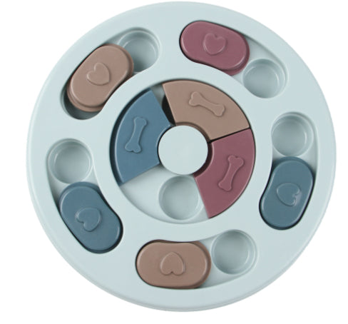 KFX-9075773 Interactive Dog Puzzle Feeder Toy for Small to Medium Dogs – Slow Feeding & Training Game