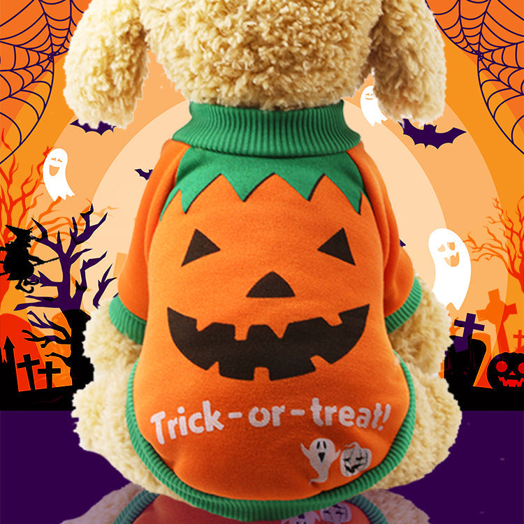 KFX-9076157 Halloween-Themed Pet Clothes for Dogs and Cats with Comfort Design