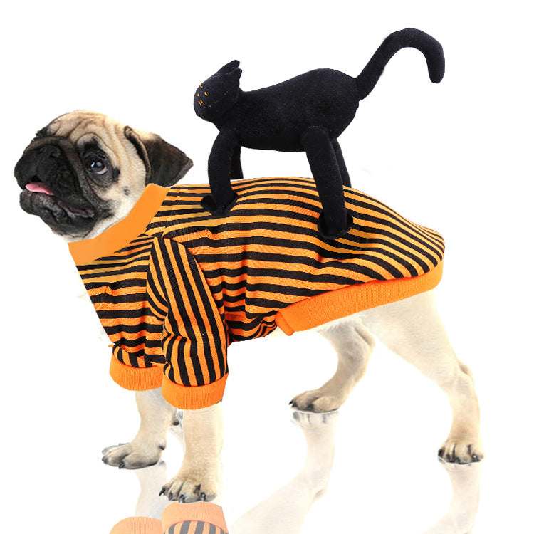 KFX-9076157 Halloween-Themed Pet Clothes for Dogs and Cats with Comfort Design