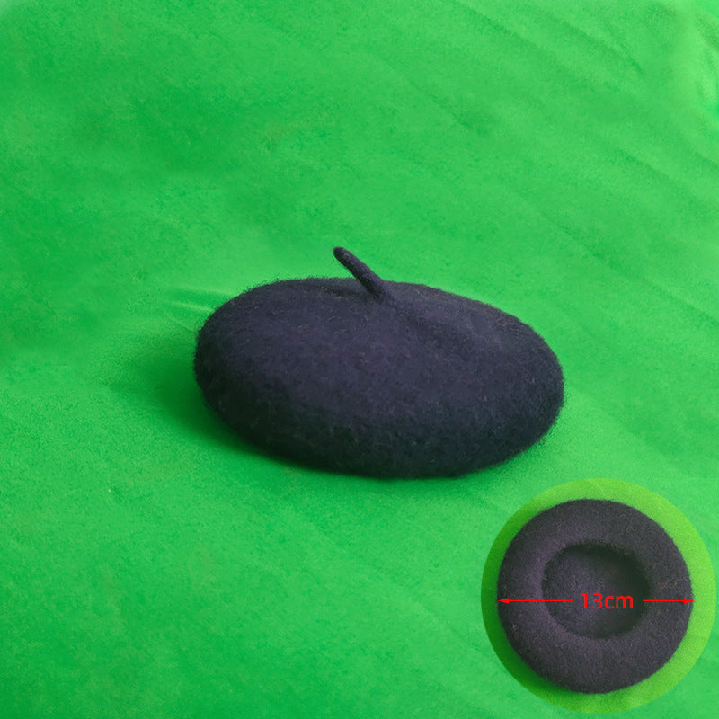 KFX-9076797 Small Breathable Pet Hat - Wool Blend, Multiple Colors Available, 13CM Diameter