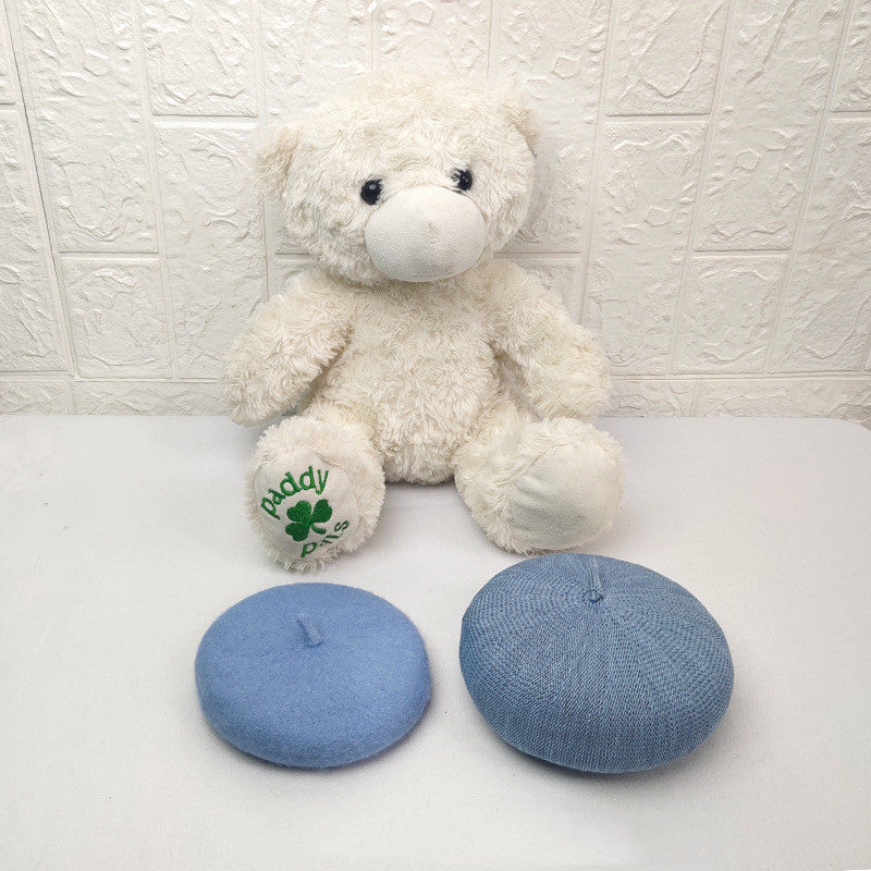 KFX-9076797 Small Breathable Pet Hat - Wool Blend, Multiple Colors Available, 13CM Diameter