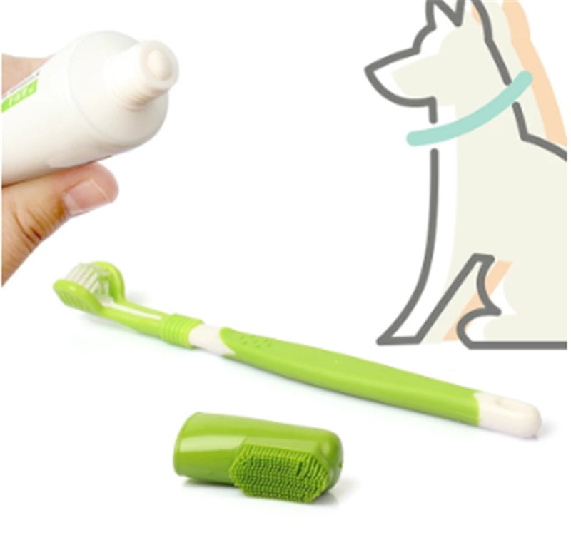 KFX-9079613 Silicone Finger Cots for Dog Teeth, Ears, and Eye Care - Vanilla Scented Cleaning Tool