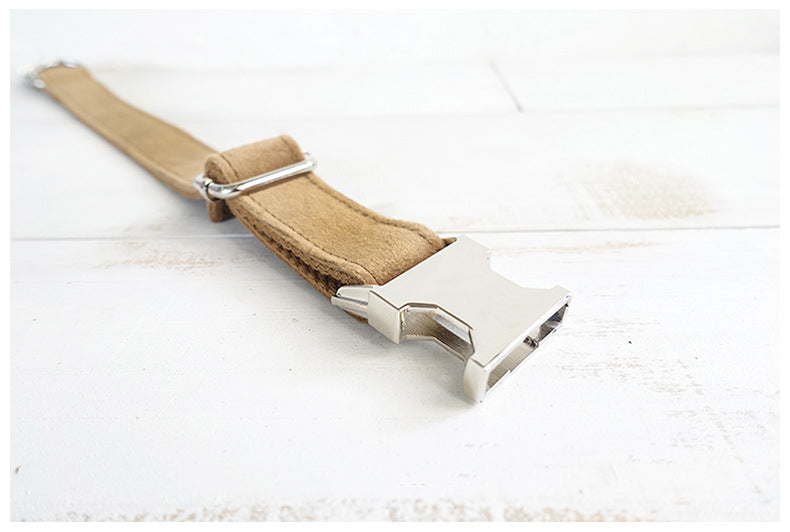 KFX-9079741 Camel Polyester Dog Collar with Thick Material for Durability