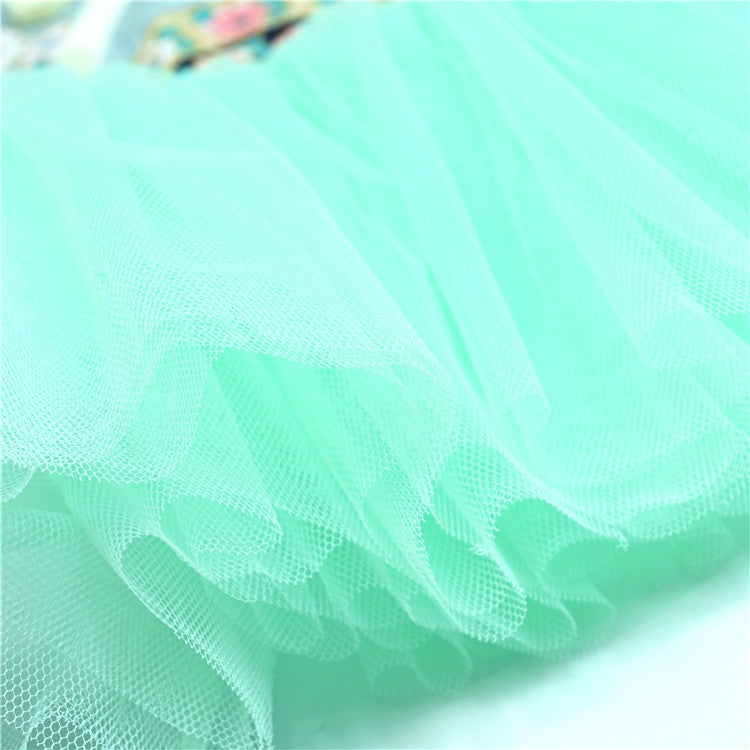 KFX-9080125 Retro Chinese Style Dog Dress in Gilding Cotton - Green Oil Umbrella & Beige Oil Umbrella Options