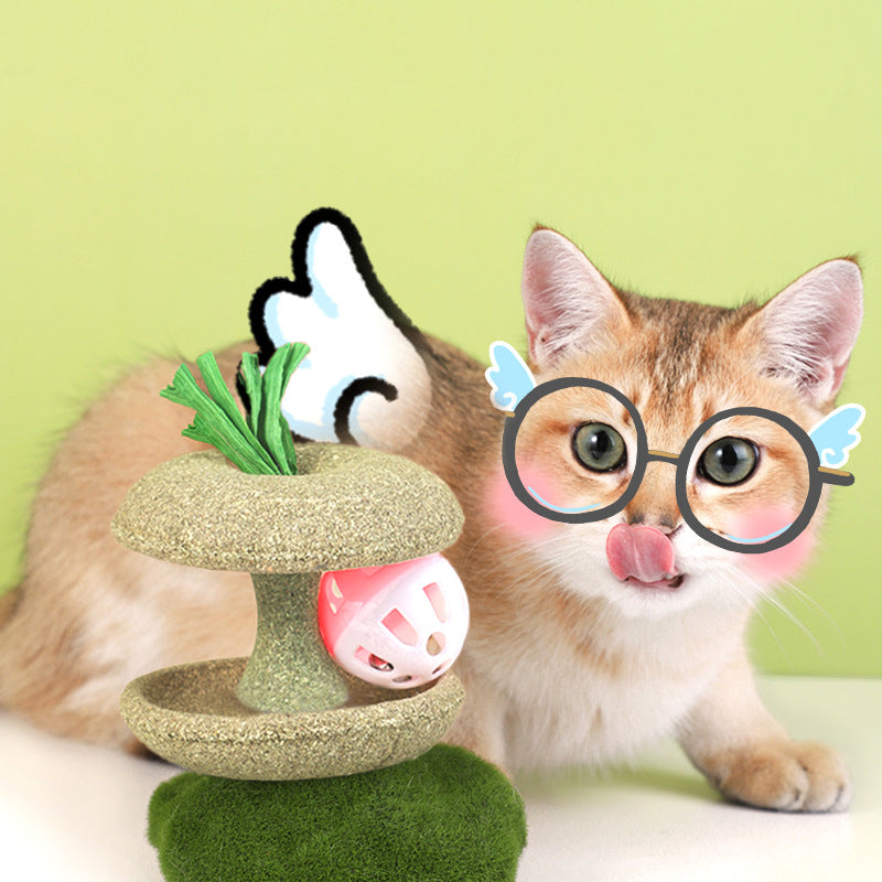 KFX-9080381 Catnip Toys for Cats with Bell - Safe and Healthy Edible Catnip for Chasing and Dental Care
