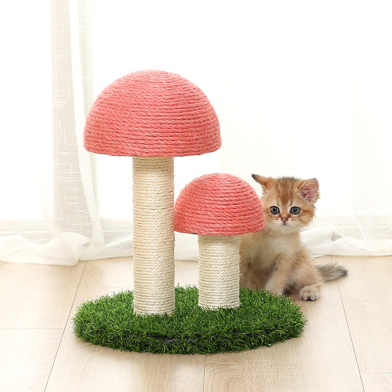 KFX-9081021 Natural Linen Cat Scratching Post with Cotton Rope and Various Styles