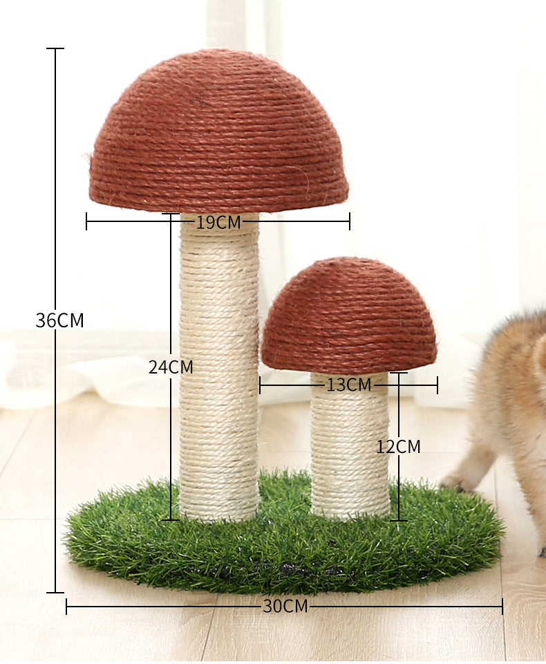 KFX-9081021 Natural Linen Cat Scratching Post with Cotton Rope and Various Styles